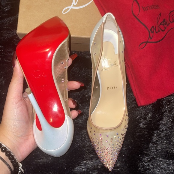 Christian Louboutin Follies Strass White size 41 - Picture 7 of 8